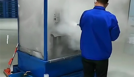 Limpieza a vapor del interior de equipos industriales