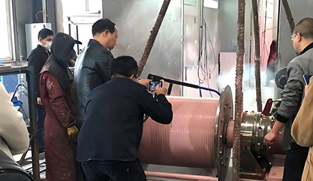 Limpieza a vapor de moldes revestidos