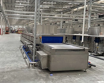 Túnel de lavado para engranajes