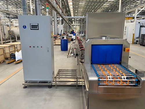 Lavadora de cajas automática