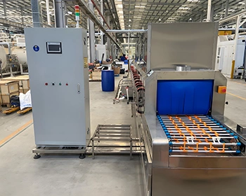 Lavadora de cajas automática